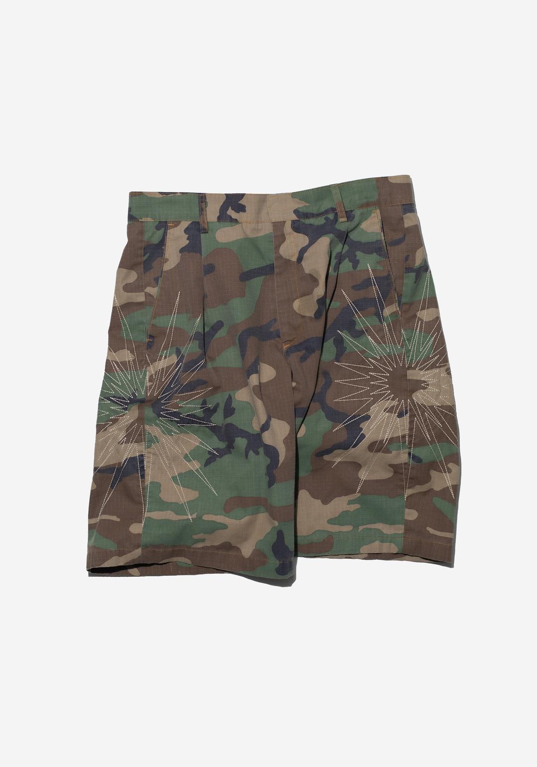 Ripstop Camouflage Western Shorts