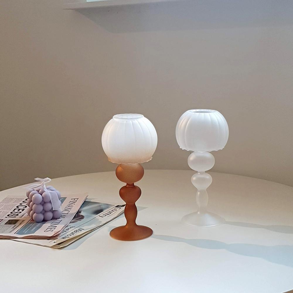 체스넛 티라이트 홀더 / 캔들 촛대 양초 향초 소이 받침 받침대 유리 크리스마스 감성