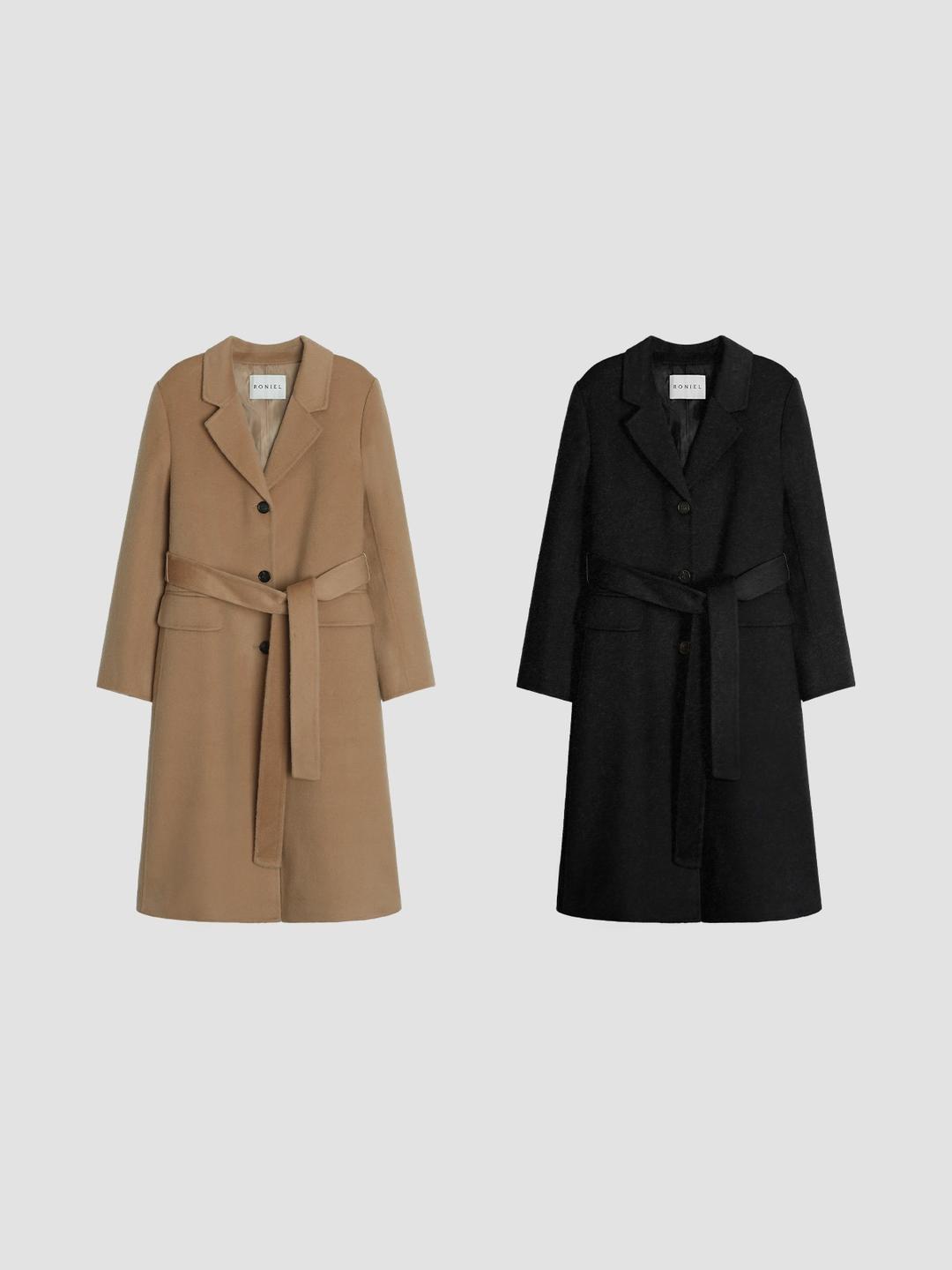 폭스 롱 핸드메이드코트 (2color)