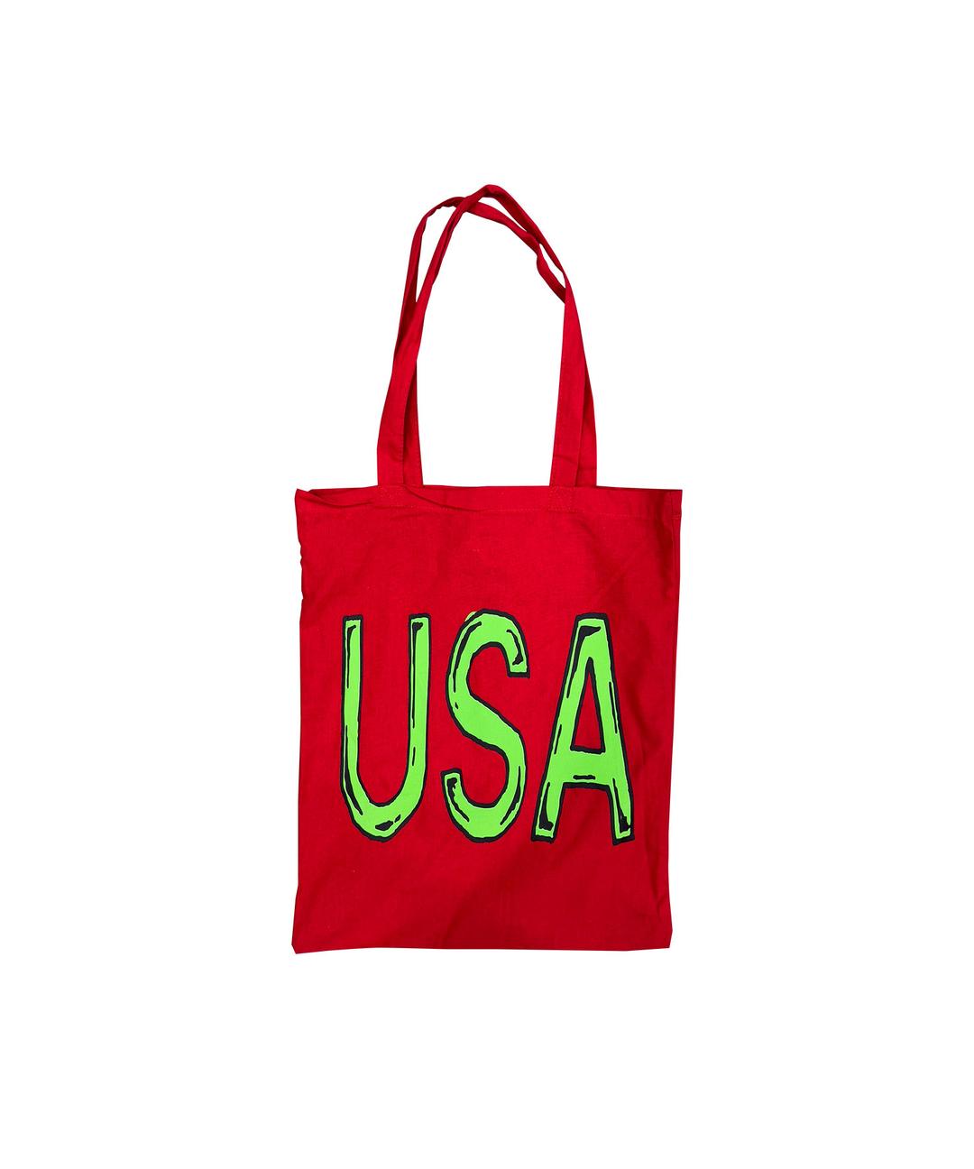 usa eco bag_red