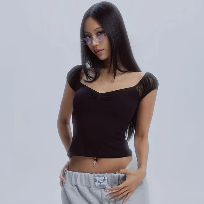 PUFF SLEEVE TOP_BK