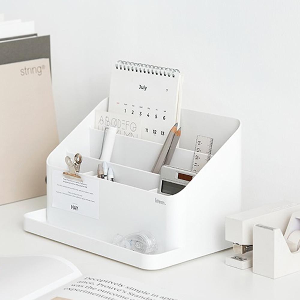 책상정리함 다용도 칸막이 펜트리 바구니 정리함 오거나이저 펜꽂이 연필꽂이 2종