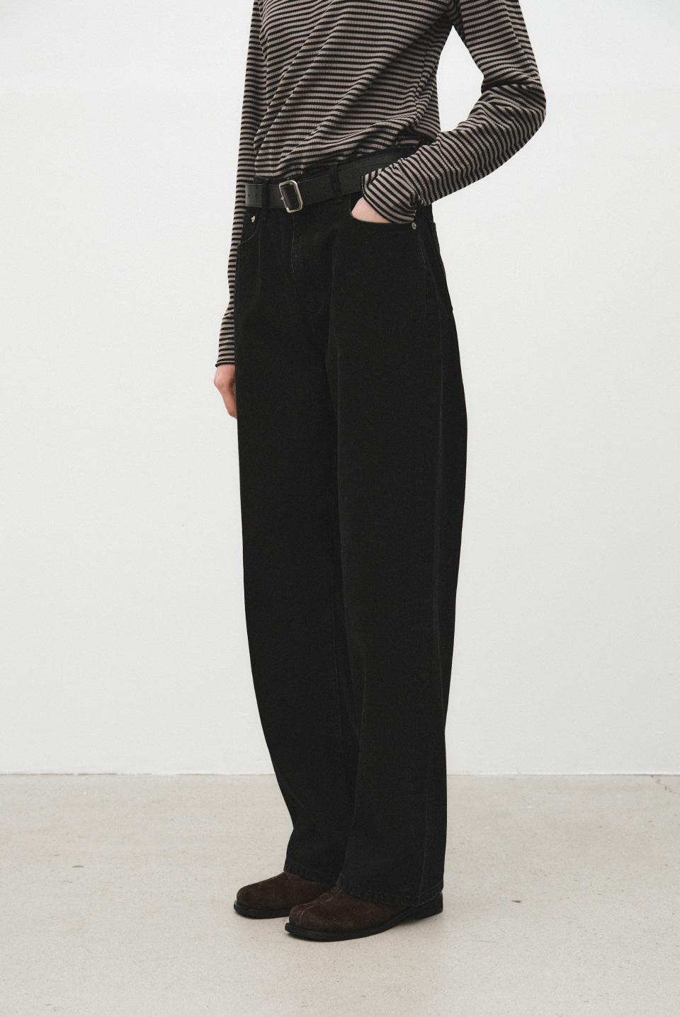 vermont denim pants - black