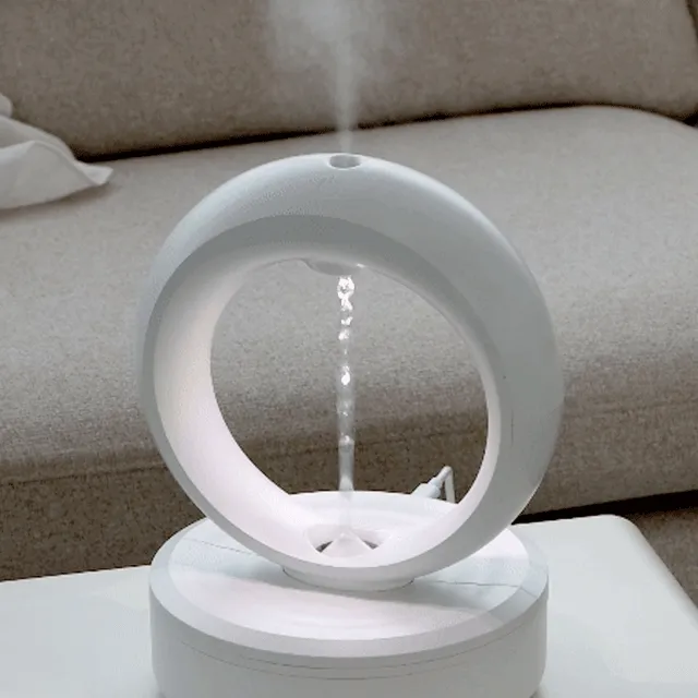 인사이디 무중력 LED 물멍 초음파 가습기 탁상용 USB 무드등 인테리어 오브제 IGUH-100
