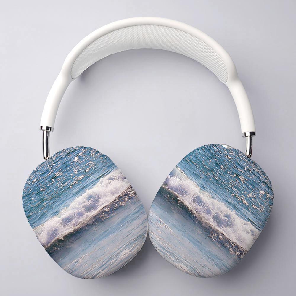 [에어팟 맥스 케이스] 산타모니카 파도 바다 하드 유광 무광