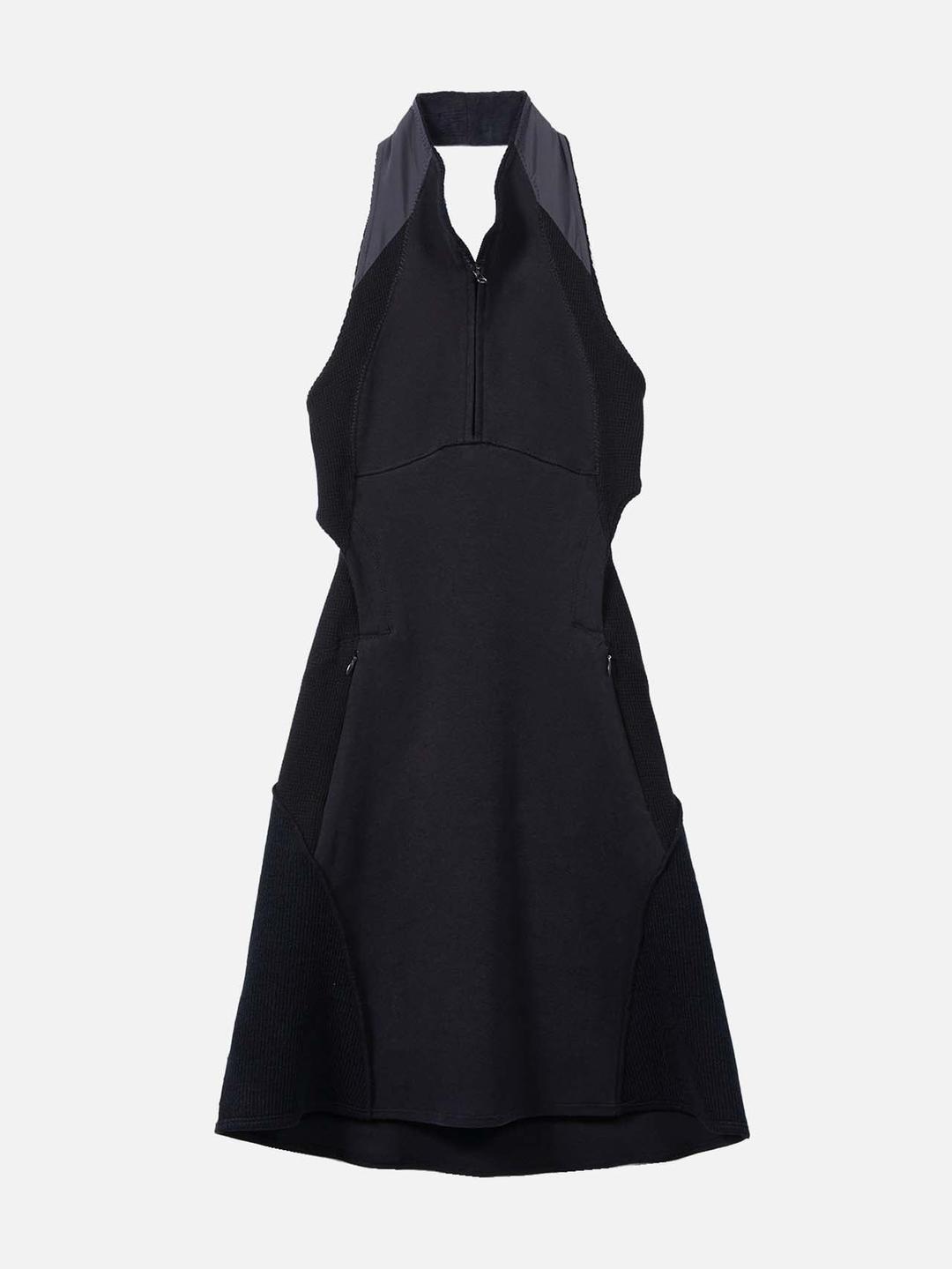 Y_ KNIT DRESS - XS / BLACK
