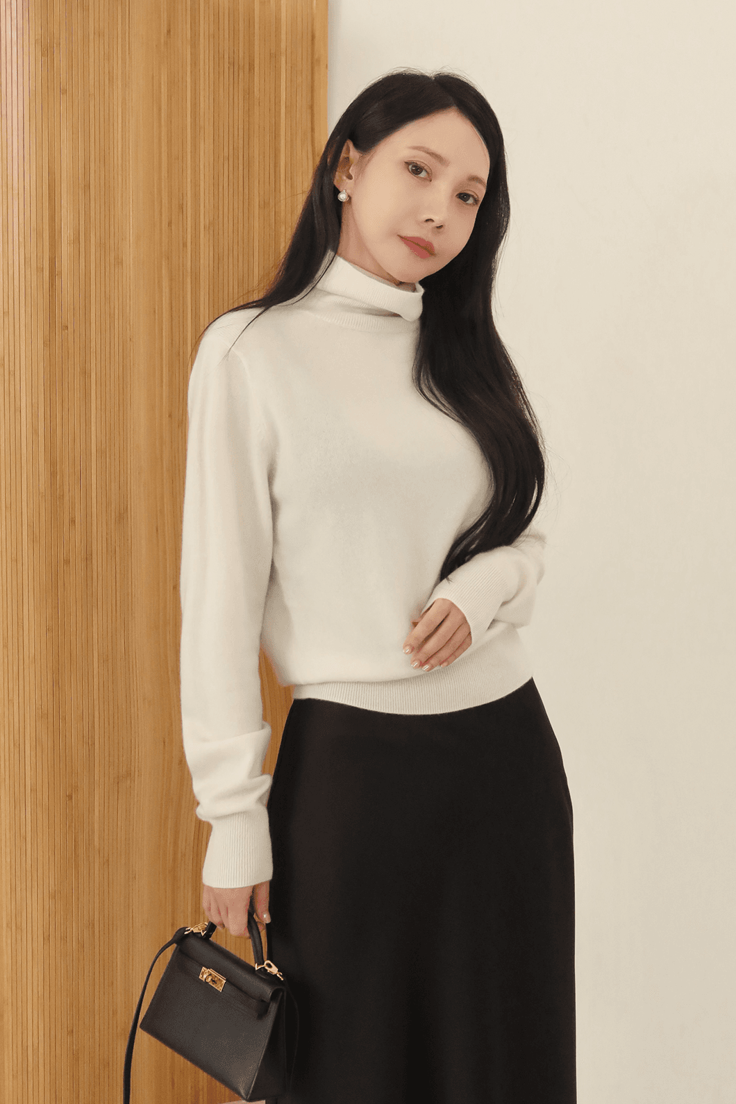 W_베이비 캐시미어 터틀넥 풀오버