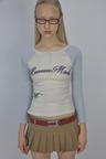 Heavenly Button Down T-shirt Beige