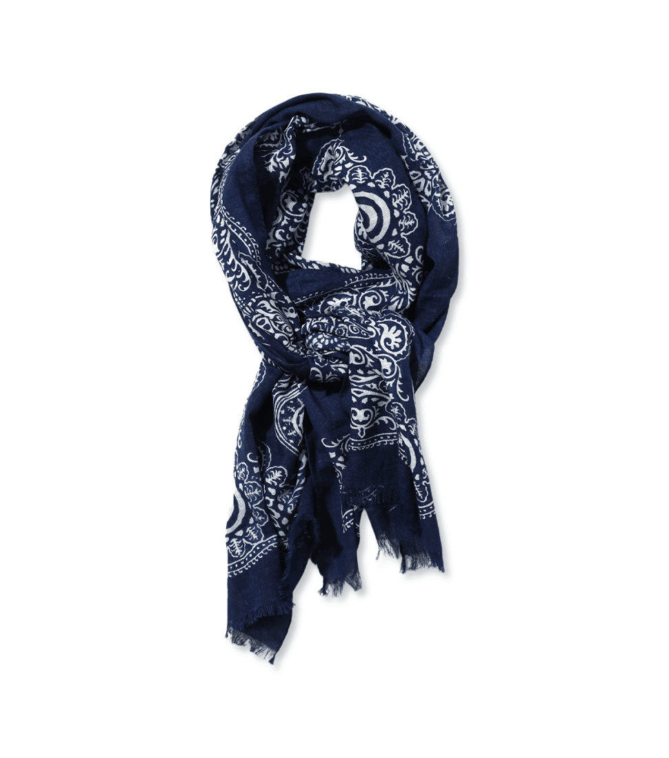 [SOUTH2 WEST8]STOLE - COTTON GAUZE 'SLATE BLUE’