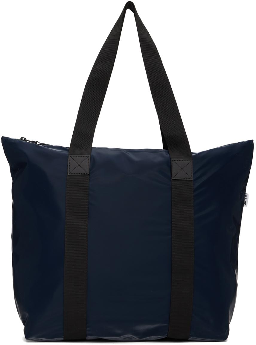 네이비 러쉬 토트백