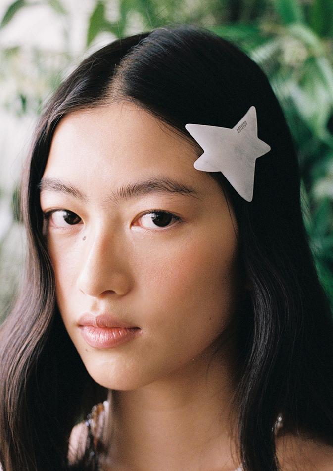 lotsyou_Twinkle Twinkle Big Star hairpin White