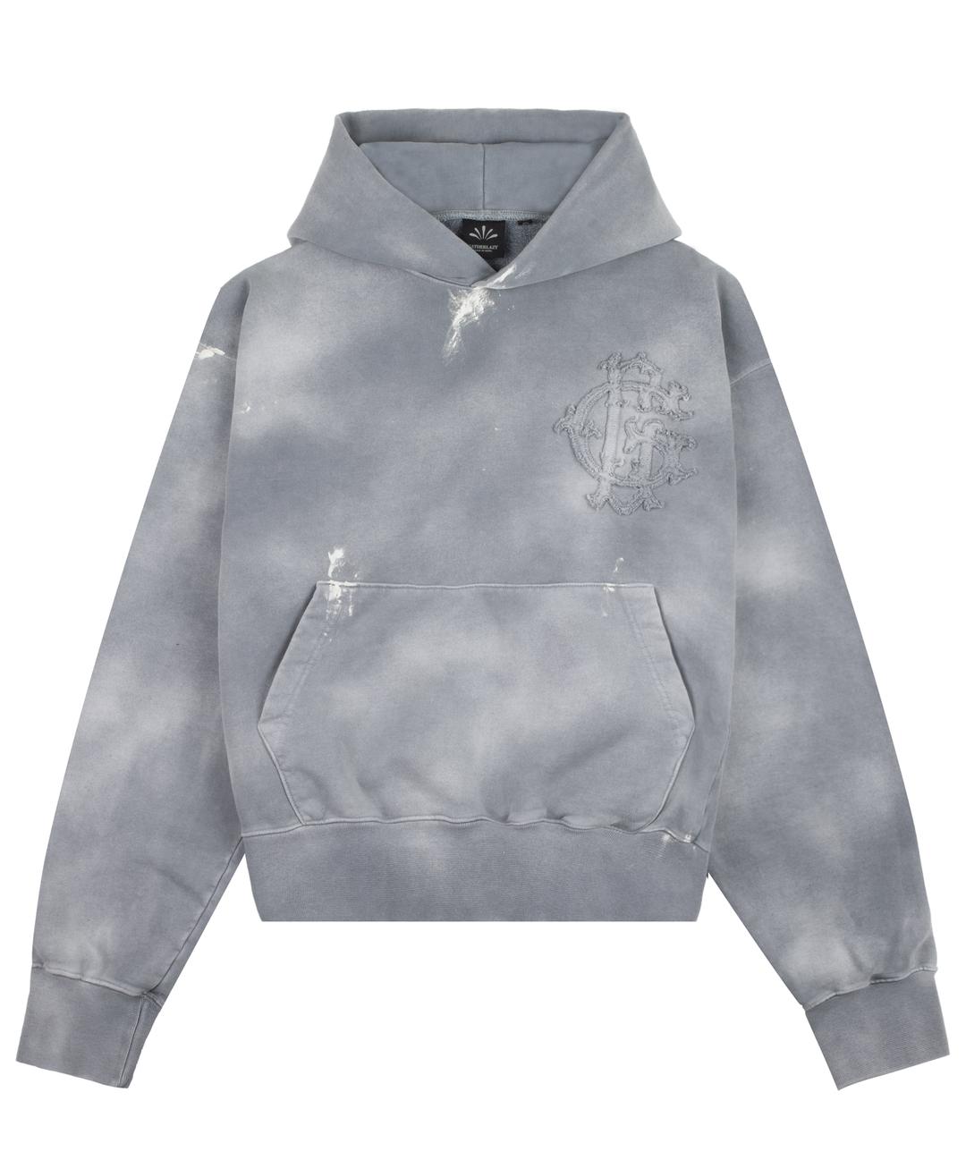 'GL\' Logo Vintage Washing Hoodie [ ASH GRAY ]
