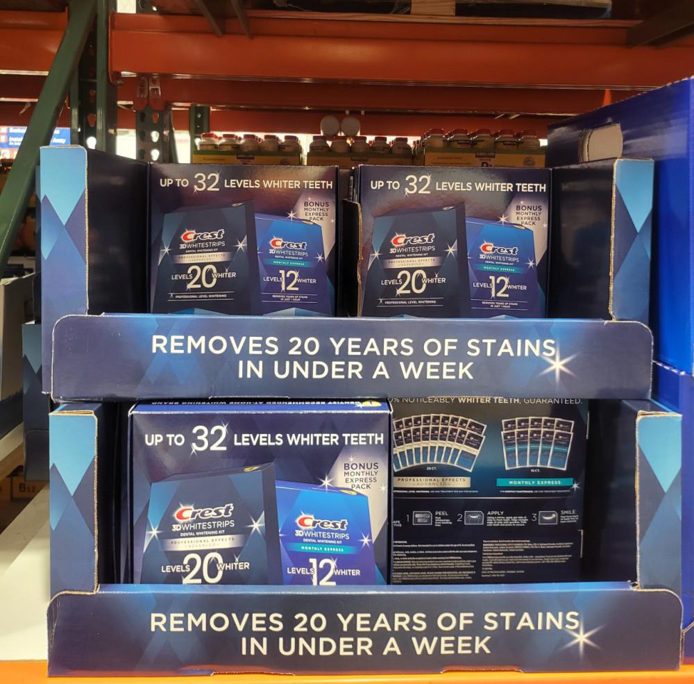 [120개 대용량 신제품 리뉴얼] 크레스트 3D 화이트 스트립스 셀프 치아미백 패치 Crest 3D Glamorous White