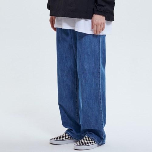 [여름원단] LX8708 이지밴딩 와이드 데님 (SPLIT BLUE)