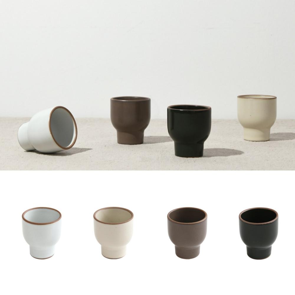 시에 국산 도자기 예쁜 술잔 특이한 소주잔세트 4P
