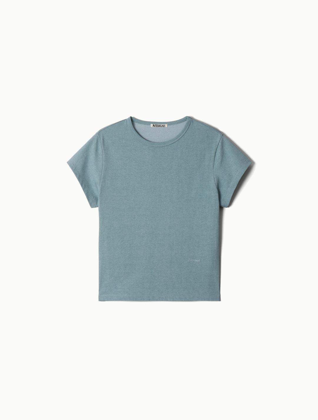 빈티지 컬러 티셔츠 (블루)