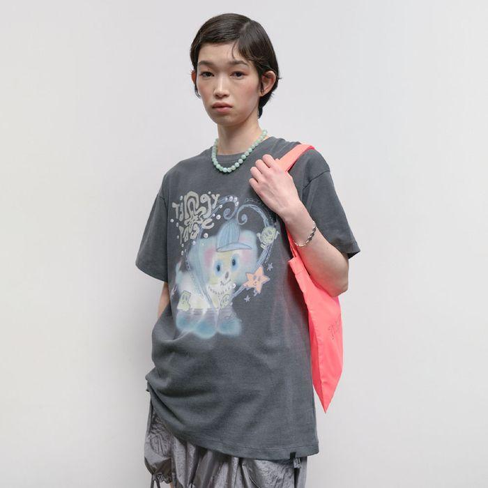 Tangy Page Washed Top [Charcoal]