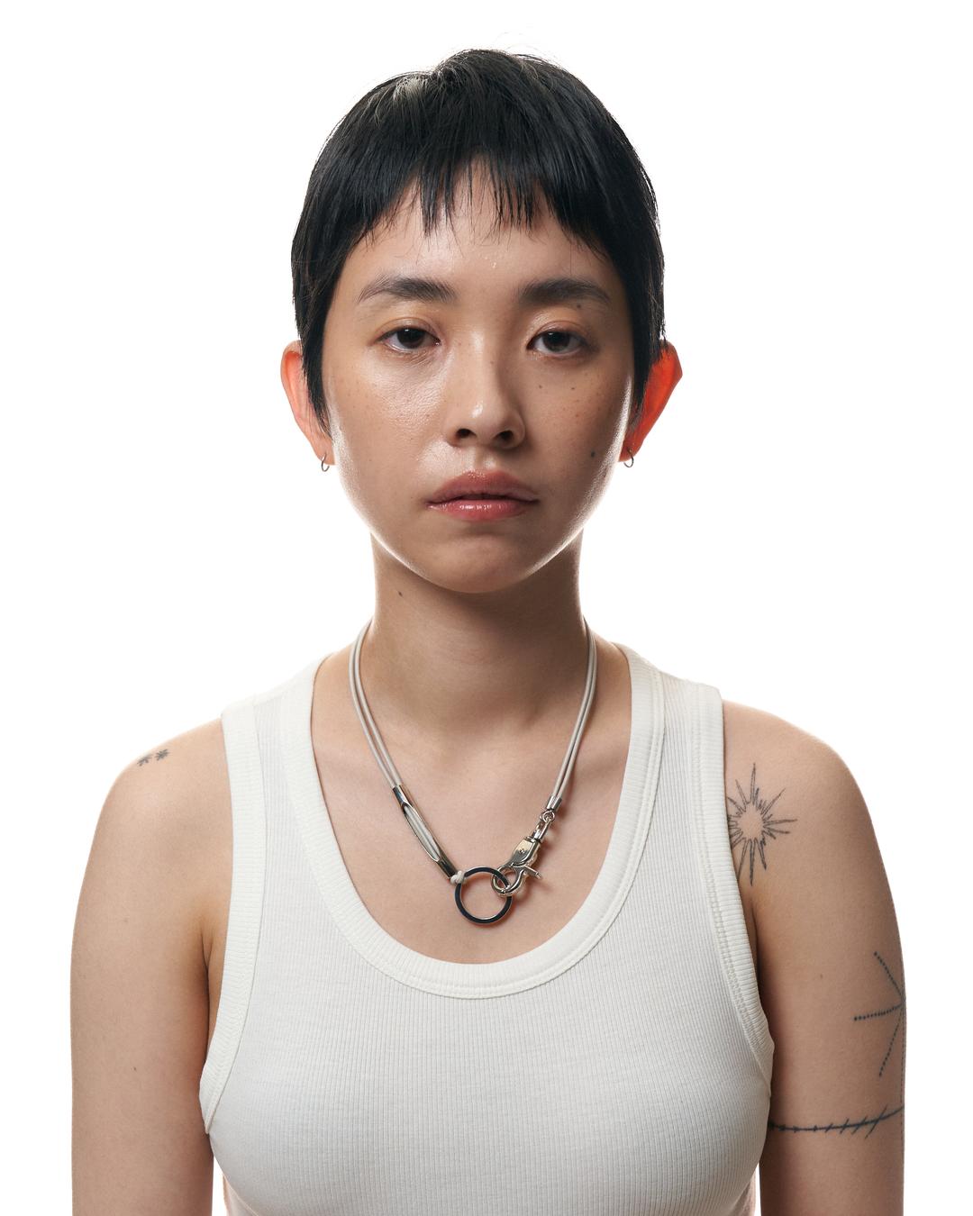 3way sporty tool necklace (ivory)