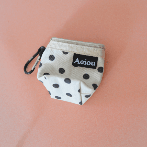 Aeiou Keyring Pouch (XS) Ding Ding Dot