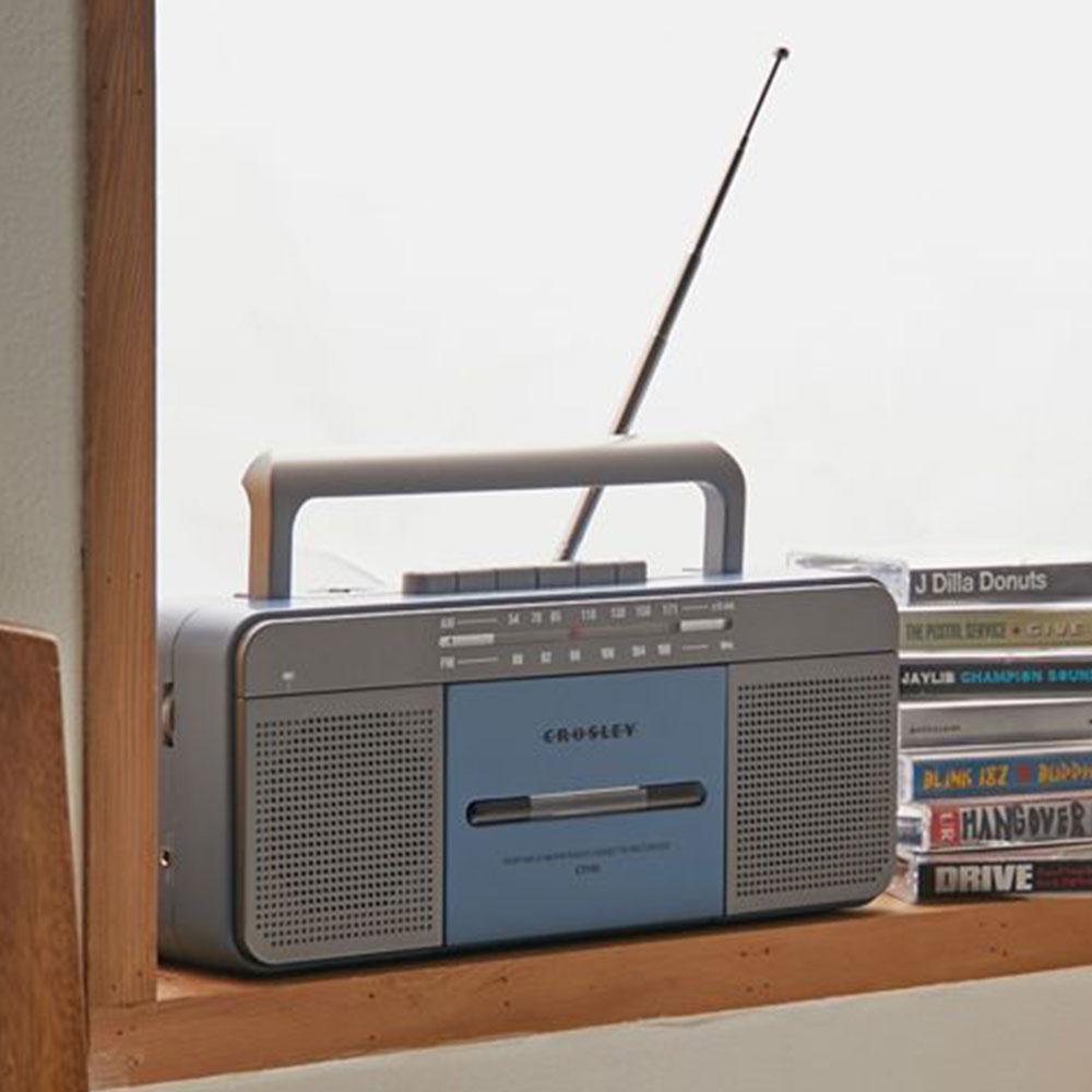 크로슬리 카세트 플레이어 블루투스 라디오 오디오 카세트테이프 Crosley CT101