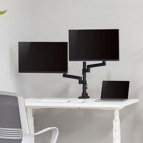 루나랩 스탠다드 폴 모니터암 거치대 듀얼 - 모니터암 | 쿠팡