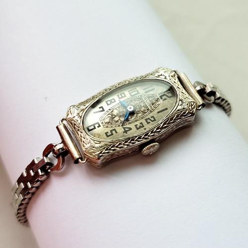 솔리드 14K 골드...... 1920년대 리얼 앤틱 수동시계