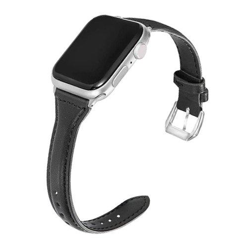 VRA224-BK 애플워치스트랩 가죽밴드 6 5 4 3 2 1 SE 세대 38 40 42 44mm