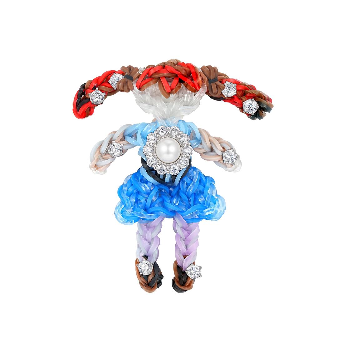 YVMIN X SHUSHUTONG / Rubber Band Girl Hair Clip - Red