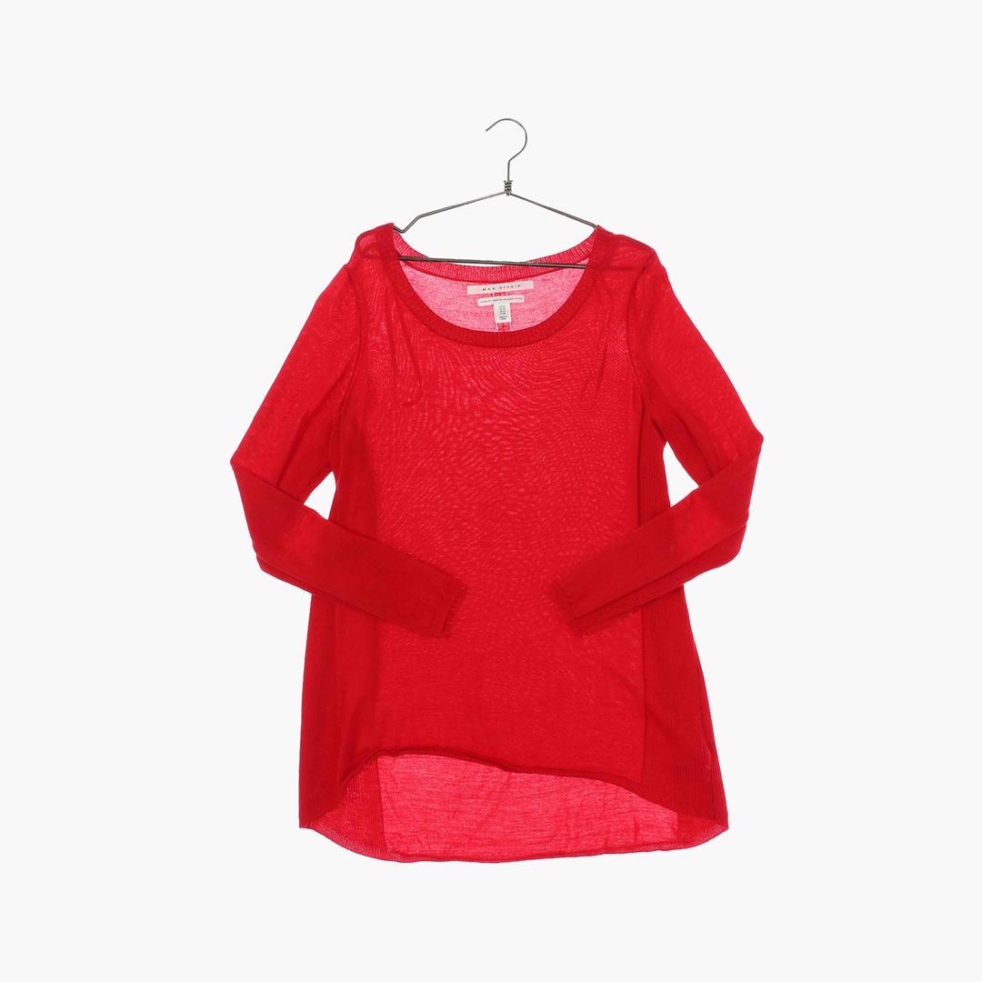 막스 스튜디오 울 라운드 베이직 니트/스웨터 여자 XL