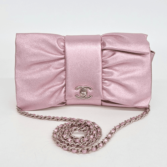 샤넬 체인 리본 클러치겸 크로스백