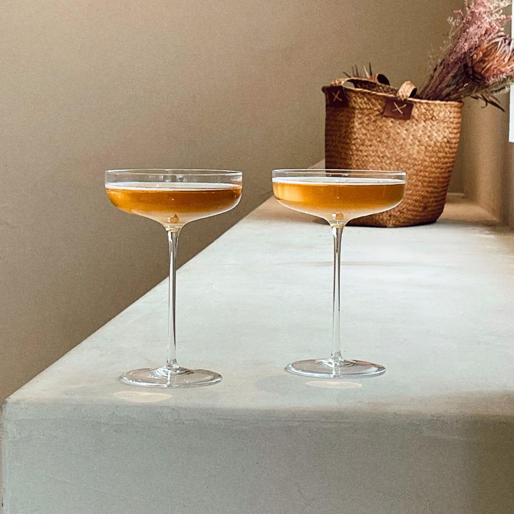 [빌라더레이블] 크리스탈 샴페인 쿠페 글라스 쿠페잔 와인잔 200ml 1P