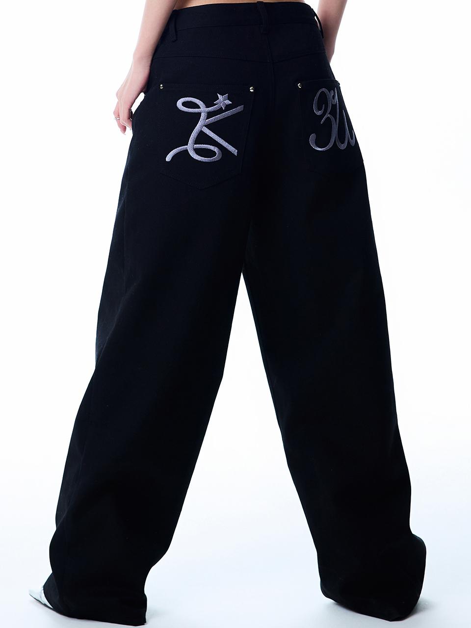 [01/10 예약배송] BASIC ILOVEU WIDE PANTS(BLACK)