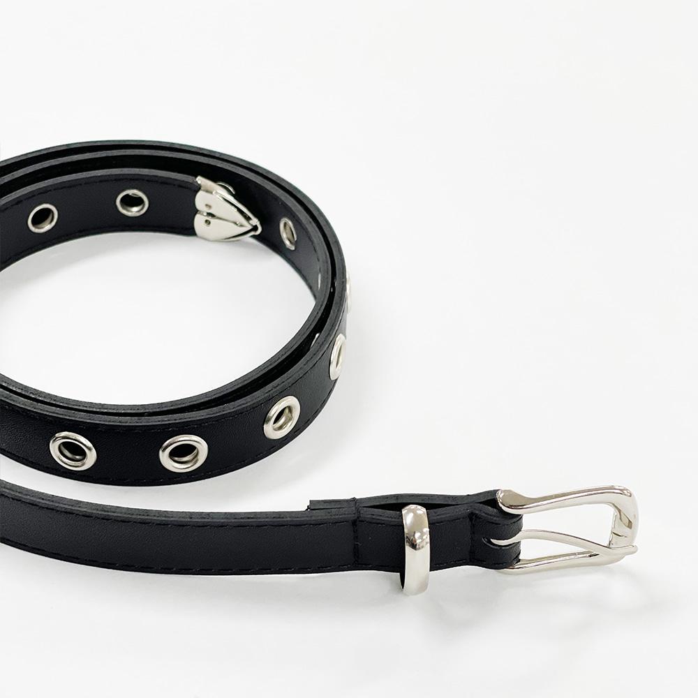 [mimi selection] Eyelet leather belt