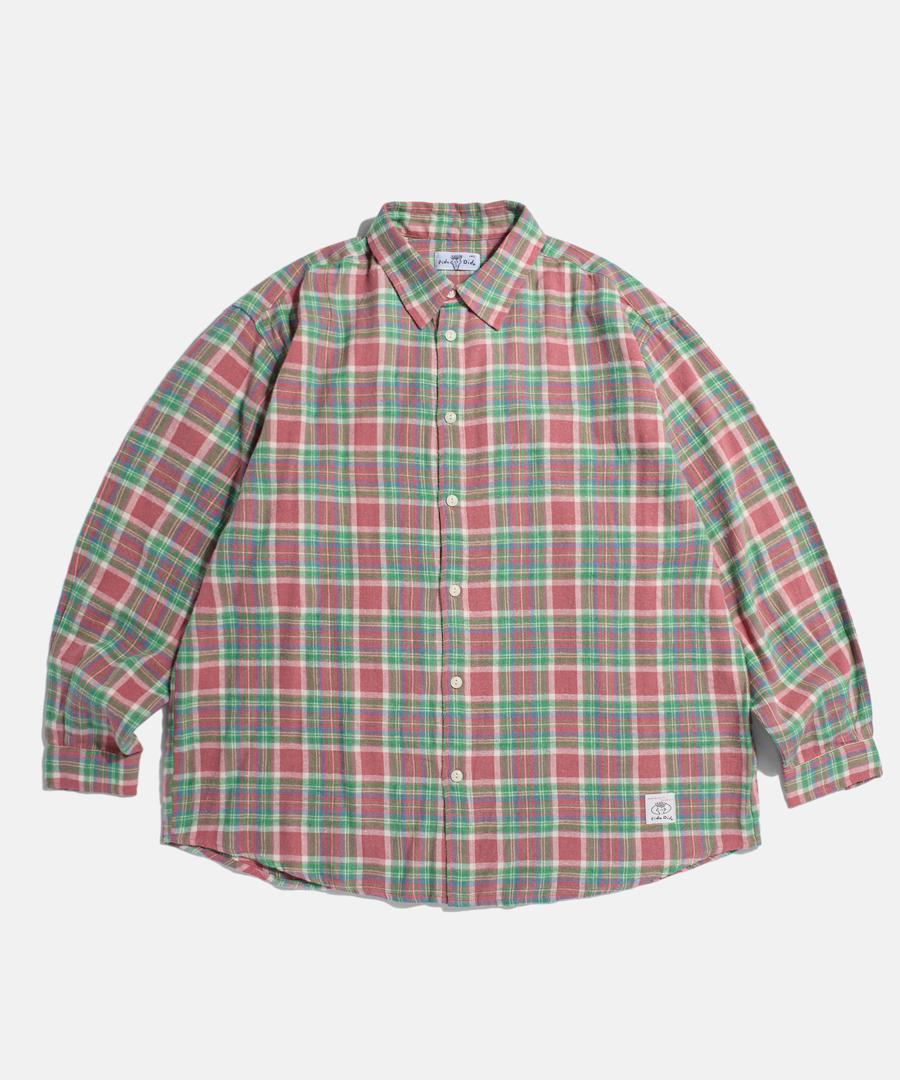 Flannel Check Shirt Pink