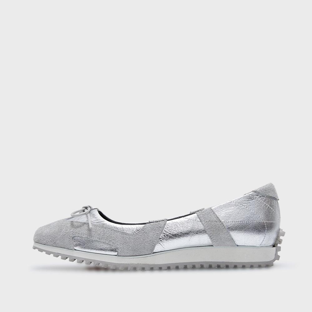 Rila Ribbon Flat Sneakers "SILVER"