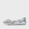 Rila Ribbon Flat Sneakers "SILVER"