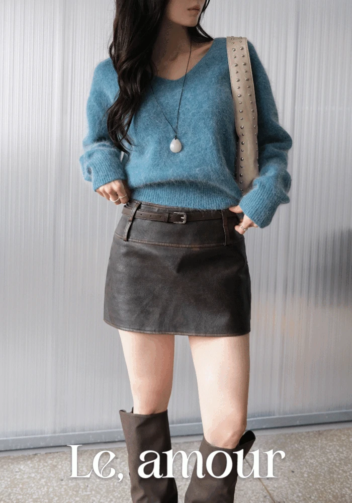 [MADE] 아워 레더 미니스커트