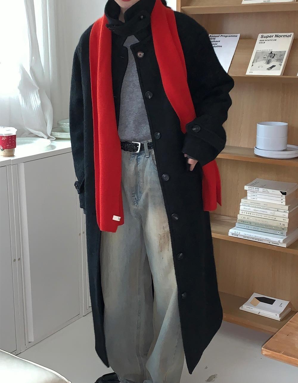 오브나인 [premium] 부클 맥시 coat