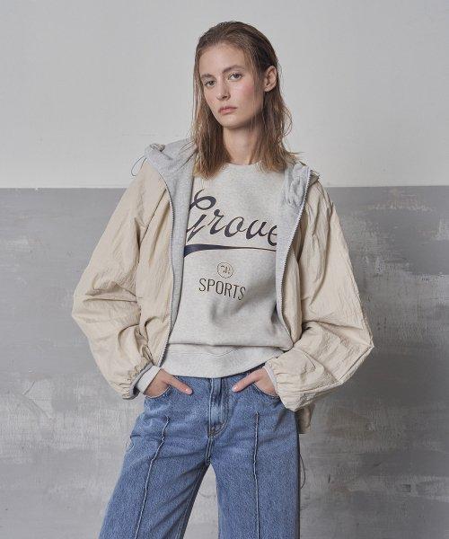 GRVR SPORTS_리버시블 점퍼_BEIGE