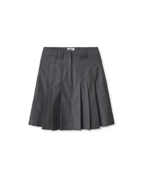 PLEATS SKIRT [GREY]