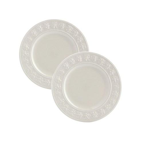 웨지우드 페스티비티 20cm 접시, 아이보리 접시2p