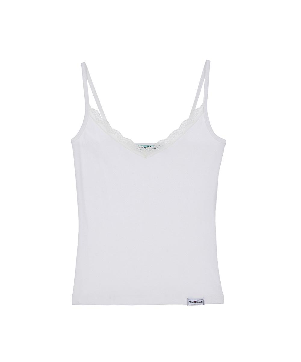 Lace Slim Sleeveless [Ivory]