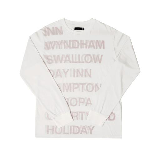 HIGHWAY INN L/S TEE (WHITE/RED)
