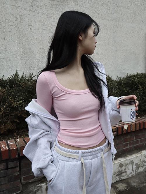 essential basic t, cool pink