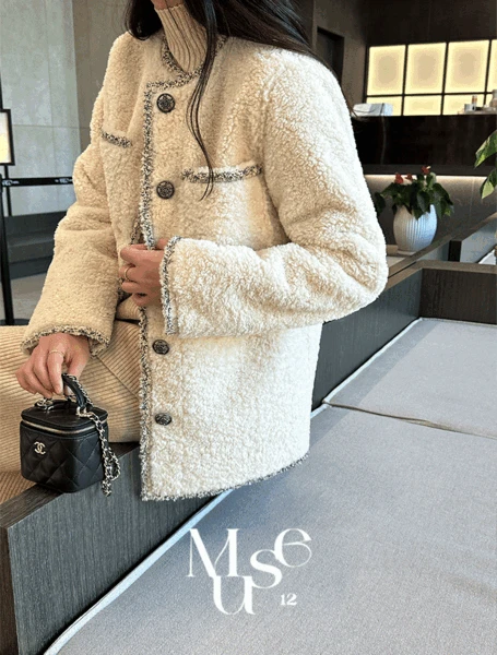 [Muse12]브릴리 무스탕 하프 자켓