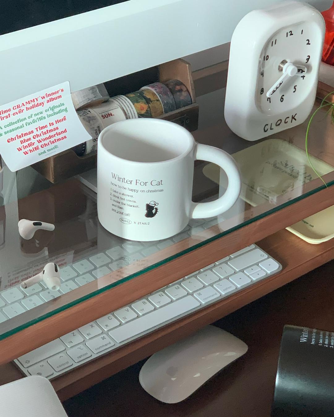 [2taju2 X Olivet] winter for 'cat\' mug (동물 후원)