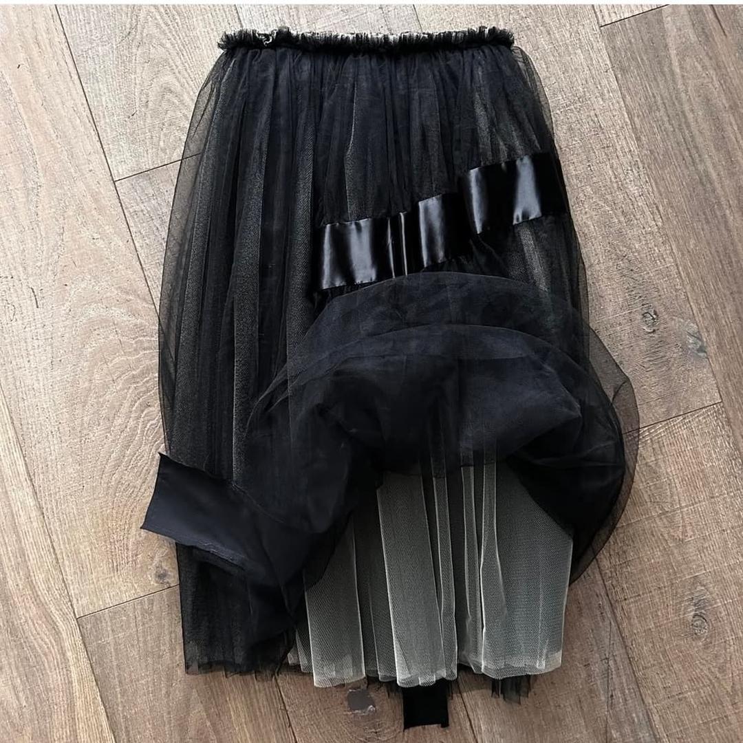 꼼데가르송 새틴 라인 튤 스커트 | 후루츠패밀리