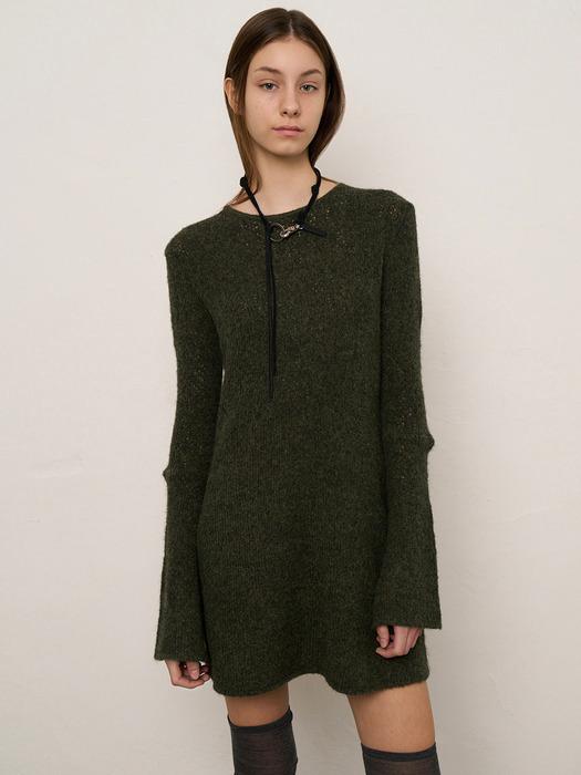 Tender touch knit dress (green)