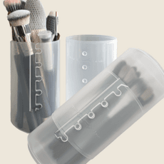 에이프라하 베키 메이크업 원통 브러쉬 케이스 휴대용 브러시 펜 화장 붓 통 꽂이 5단 길이조절 정리 펜슬 도 수납 파우치