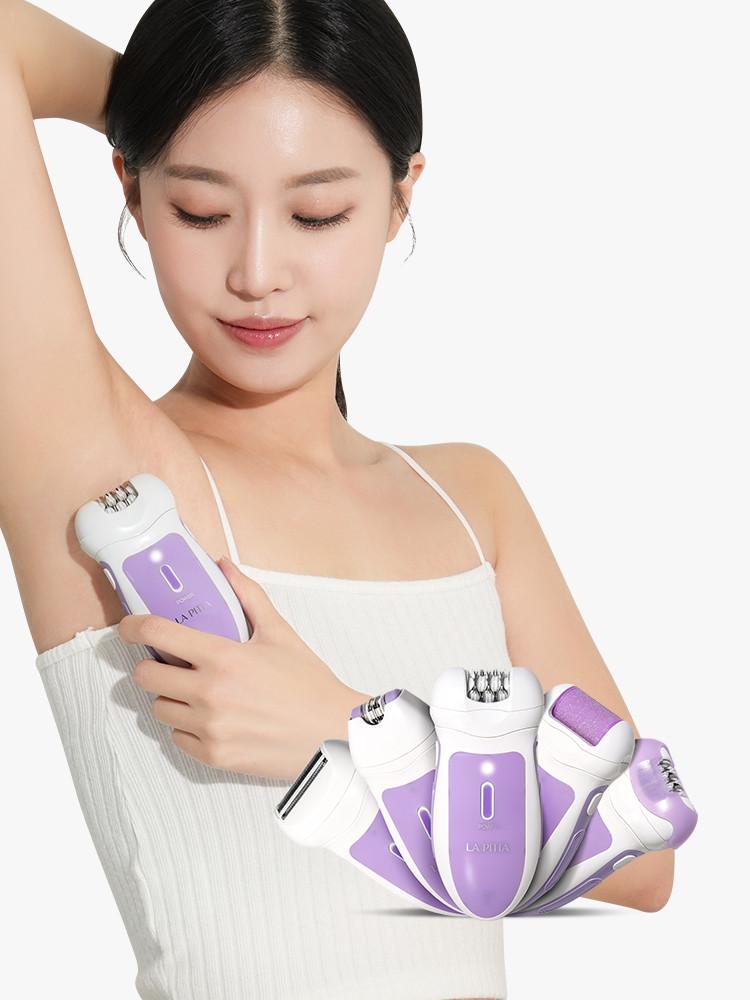 라피타 저자극 5in1 실크프로 가정용제모기 모근제거기 여성면도기 1개 : 라피타